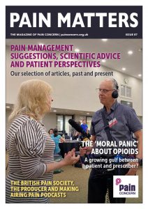 Pain Matters 87 magazine front cover.