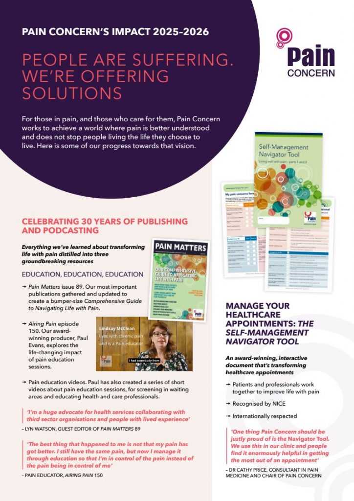 Pain Concern Impact Report 2025-2026